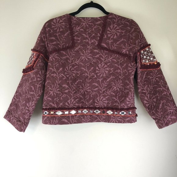 Guess Liberty Embroidered Quilted Mirrored Jacket - Picture 4 of 4